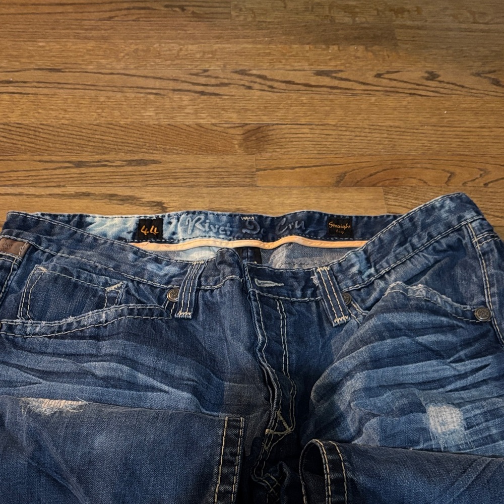 Men's Blue Bootcut Jeans